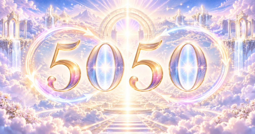 エンジェルナンバー5050の意味｜「変化&rarr;リセット」を2周する数字で読み解く診断ガイド