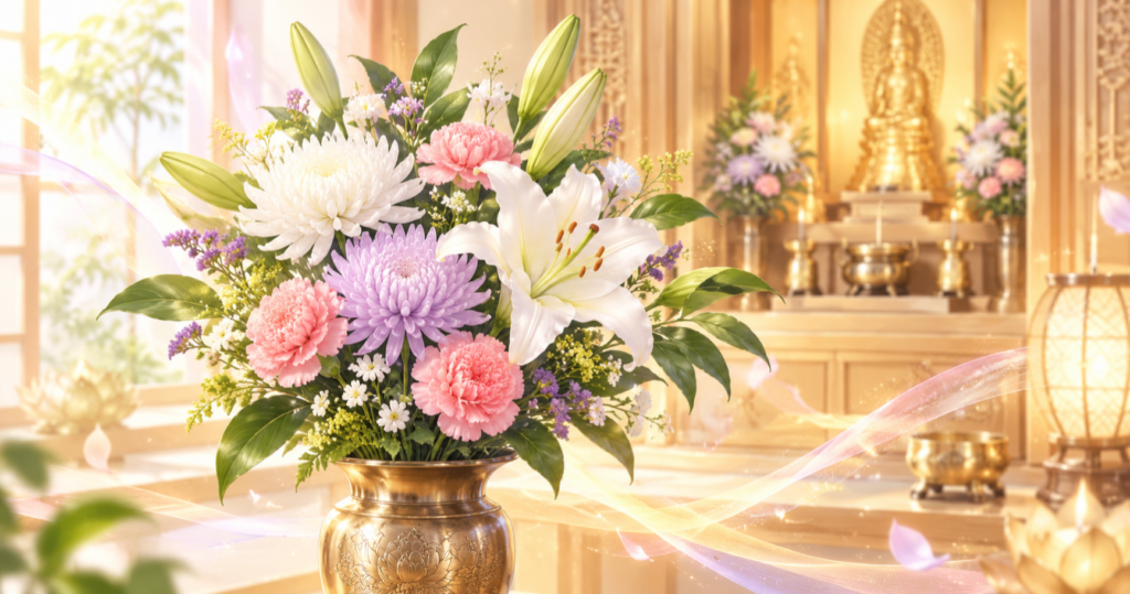 仏壇の花の選び方とは？タブーの花・造花の可否・長持ちさせるコツまで解説